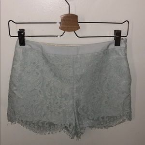 Ted Baker London Blue Lace Floral Azaria Shorts